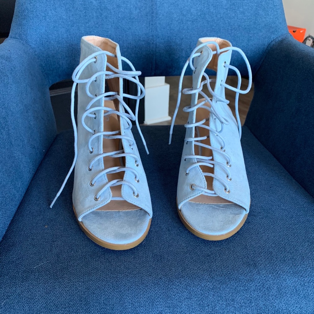 Light blue heels